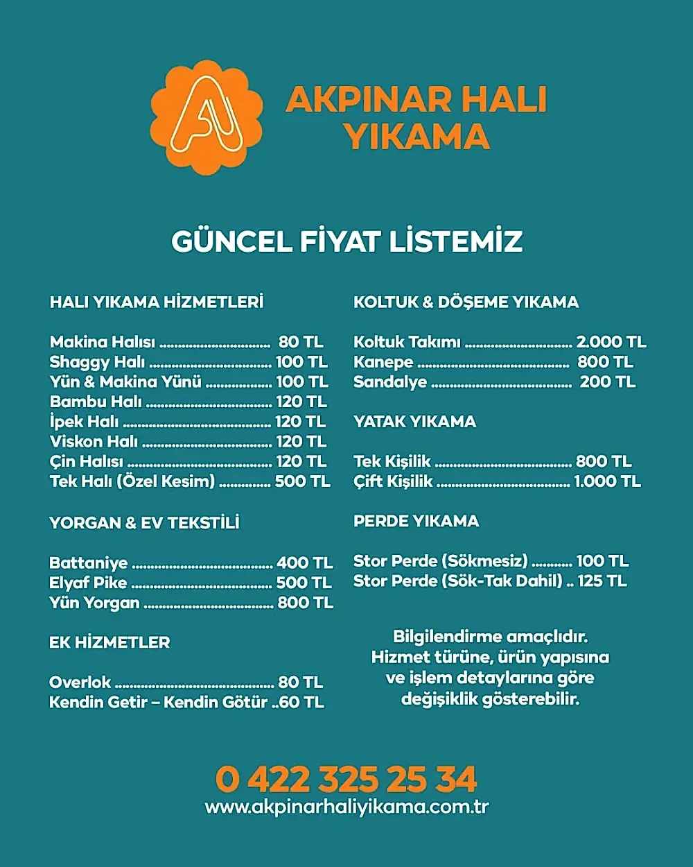 Akpınar Halı Yıkama Hijyenik Halı Temizleme Hizmeti
